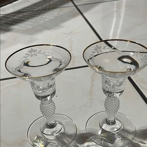 Mikasa Gold Trim Crystal Wine Glasses Slovenia model